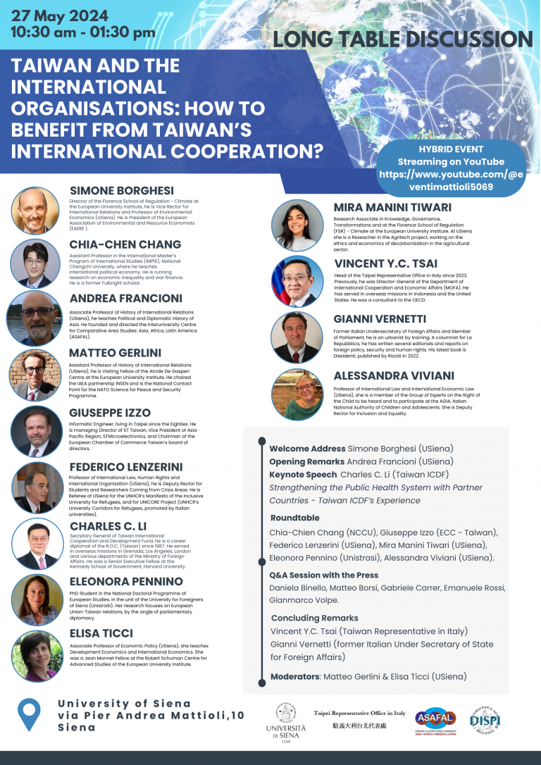 Poster Italia-Taiwan forum